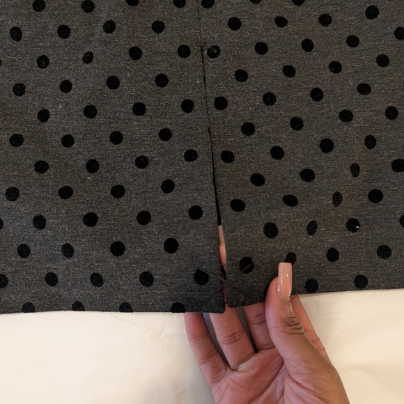 White House Black Market Black Polka Dot Pencil Skirt - Picture 5 of 5